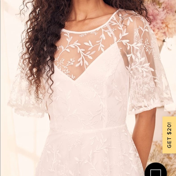 Moment of a Lifetime White Embroidered Backless Maxi Dress - Picture 3 of 13